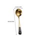 thumbnail image 5 of WORGEOUS 4 unids cucharas de acero inoxidable mezclando cucharas creativas café cucharas de frutas esposas, 5 of 8