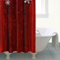 thumbnail image 4 of Shower Curtain for Bathroom Farmhouse Xmas Covered Snow Shower Curtains Durable Funny Bathroom Curtains Hooks Included,72x72Inch, 4 of 5