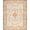 Ivory Beige Rust, Pattern 2, variant on Design&I 8'x10' Washable Area Rug Beige Abstract Tan Geometric Neutral Interlocking Shapes Contemporary for Dining Room, Large Office, Lounge, Snag-Free