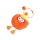 thumbnail image 2 of Llavero de peluche portátil, divertido, para hombres, mujeres y niños, regalo de cumpleaños Naranja, 2 of 9