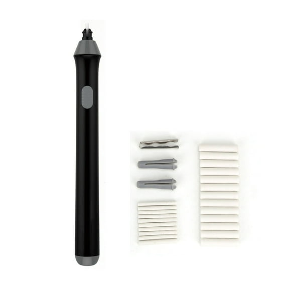Electric Eraser Battery Operated Rorating Automatic Pencil Eraser for Artists Sketching Painting Drawing Black