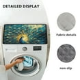 thumbnail image 6 of ZIATUBLES Washer and Dryer Dust Cover Anti-Scratch Washing Machine Top Protceor Mat for Laundry Room Home Kitchen Washable Decor Accessories, 24 x 19.7 Inch, Peacock, 6 of 7