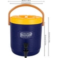 thumbnail image 2 of 13L/3.43Gal Large Capacity Insulated Bucket Hot and Cold Drink Dispenser Stainless Steel Insulated Beverage Dispenser with Faucet for Tea, Coffee, Milk, Juice, Party, Catering, Outdoor Use, 2 of 18