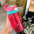 thumbnail image 4 of Yirtree Water Bottle Sports Water Bottles with Straw for Kids Adults Reusable Water Bottle Plastic Wide-Mouth BPA Free Leak-Free Lightweight Drink Bottle with Carry Strap Hiking Gym Bike Travel, 4 of 8
