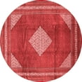 thumbnail image 1 of Ahgly Company Indoor Round Medallion Red Traditional Area Rugs, 7' Round, 1 of 4