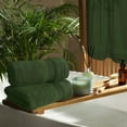 thumbnail image 4 of MALLONI HOME 4 Pack Bath Towel Set 27x54, 100% Ring Spun Cotton, Ultra Soft Highly Absorbent Machine Washable Hotel Spa Quality Bath Towels for Bathroom, 4 Bath Towels&nbsp;Olive Green, 4 of 7