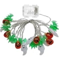 thumbnail image 3 of Halloween Decor 8 Modes Halloween Lights with Timer 9 Feet 20 LED Pumpkin Bat Ghost Fairy Lights, 3 of 6
