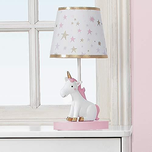 Bedtime Originals Rainbow Unicorn Lamp with Shade Bulb White Walmart
