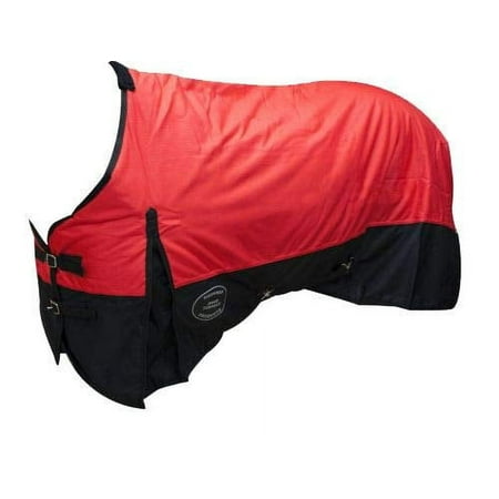 Showman Waterproof & Breathable 600 Denier Turnout Blanket (Red 80 )