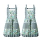 thumbnail image 1 of Delantal de princesa Floral para mujer, delantal de lona impermeable para cocina, Catering, verano, 2 uds., 1 of 5