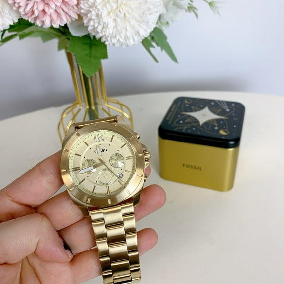 Fossil BQ2694 Privateer Sport Chronograph Gold-Tone Stainless Steel Watch