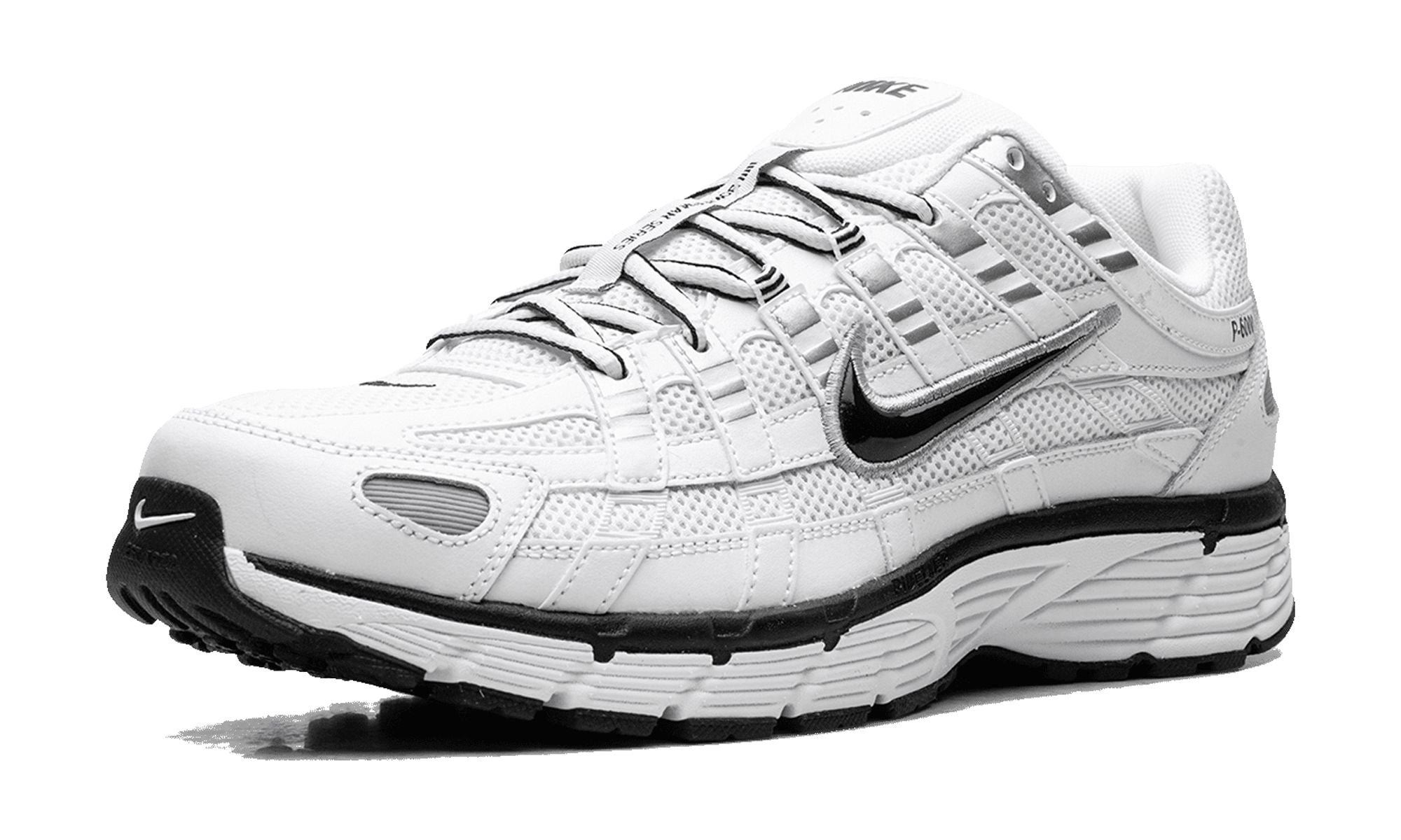 NIKE MENS P-6000 "White Metallic Silver Black" CD6404 107 CD6404 107 from Stadium Goods