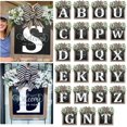 CAC2024 New Last Name Year Round Front Door Wreath 26 Letter