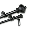 thumbnail image 2 of Domovina 5/8” and 5/8” Adjustable Double Curtain Rod Set, 30”-84”, 2 of 3