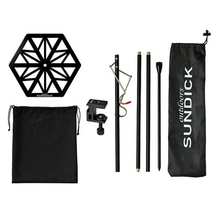 

Portable Light Pole Tray Lightweight Stainless Steel Lamp Pole Tray Lamp Holder Bracket Camping Accessory