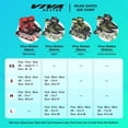 thumbnail image 4 of Viva Adjustable Inline Skates With Different Wheel Size Roller Inline Skates For All Boys And Girls (Large (7-10 Uk), 100mm - Wheel Size) Comfortable Fit And Breathable Shell Design, 4 of 5
