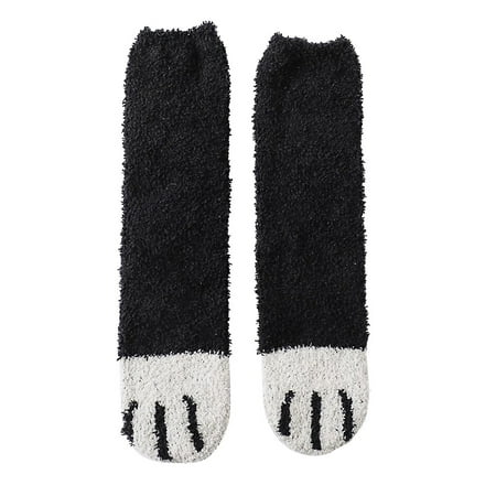 

Mart Women s Socks Socks Running Low Cut Ladies Fashion Lovely Cat Claw Coral Thickening Fuzzy Middle stockings Socks Warm Winter Thick Socks