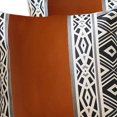 thumbnail image 4 of HomeRoots 415111 0.8 x 17 x 17 in. Brown Geometric Zippered Handmade Faux Leather Throw Pillow Cover - Set of 2, 4 of 7