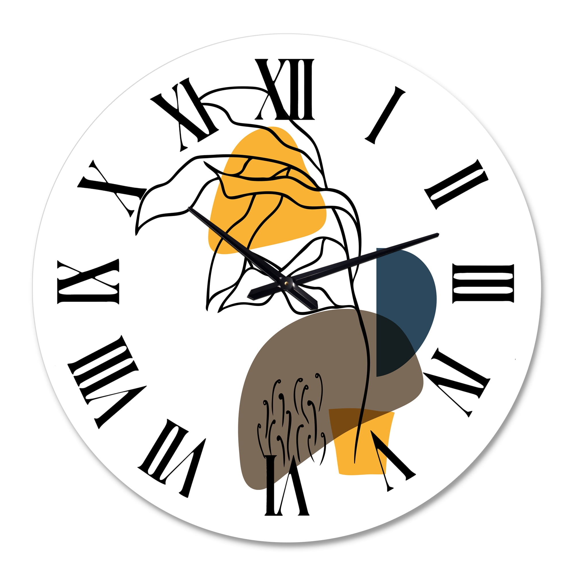 Designart 1 in Quartz Modern/Contemporary Wall Clock