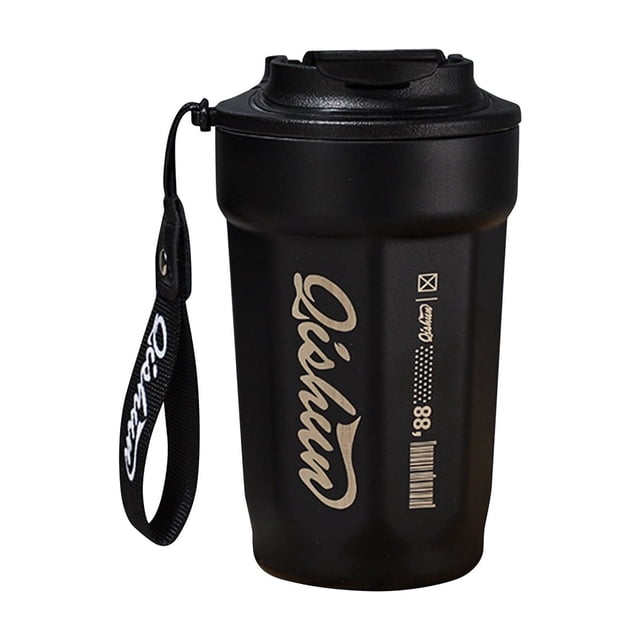 Big sale Stainless Steel Insulated Cup With Lifting Rope, Car Mounted Direct Drinking Accompanying Cup, Mug, Octagonal Coffee Cup