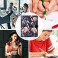 thumbnail image 5 of Premium Faux Leather Notebook - Refillable, Multi-Functional Organizer, 23.3x17cm, All-Season Use，Flamingo, 5 of 6
