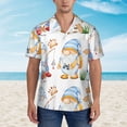 thumbnail image 2 of Fotbe Gnome Camping Fishing Camisa Hawaiana para Hombre Unisex – Camisa Casual de Verano con Botones de Manga Corta de Algodón y Lino,XX-Large, 2 of 7