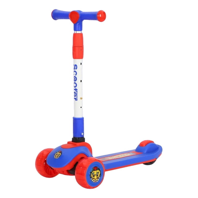 Scooter Patín para Niños AEIOU BC812 Con Luces Rojo