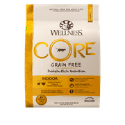 Angle View: Wellness CORE Grain-Free Chicken, Turkey & Chicken Meal Indoor Recipe Dry Cat Food, 11 Pound Bag