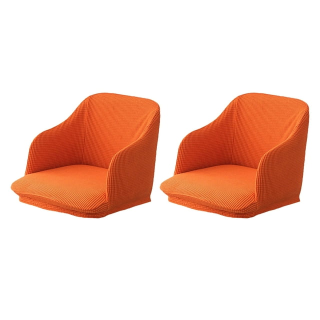 Wweixi 2x Revitalize Armchair High Elasticity Easy Care And Quick Installation Chair orange 1Set
