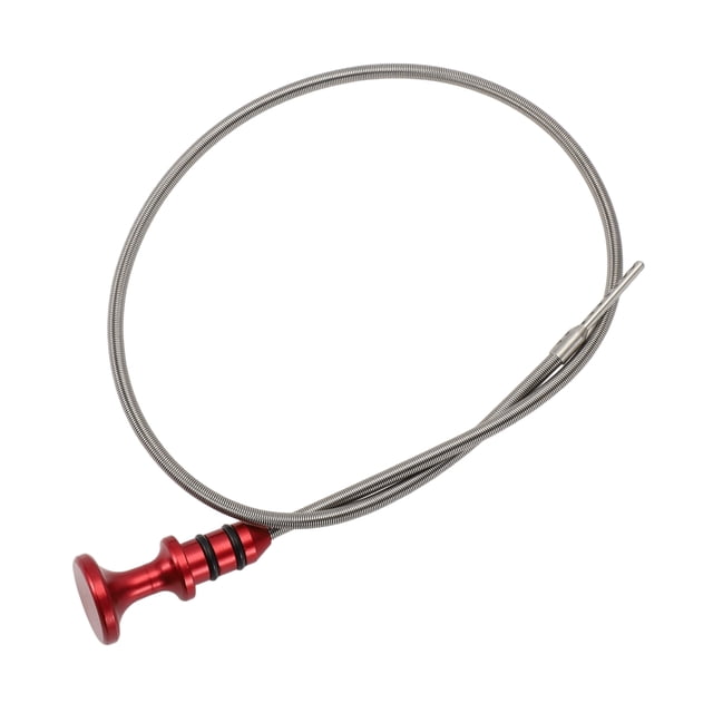 Varilla de medición de aceite de motor Unique Bargains, indicador de nivel de aceite de doble orificio para Mini Cooper S 1.6L L4 sobrealimentado R52 R53 R56 02-08, metal rojo
