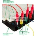 thumbnail image 4 of TEKTRUM EXTERNALLY POWERED SOLDERLESS 2200 TIE-POINTS EXPERIMENT PLUG-IN BREADBOARD WITH ALUMINUM BACK PLATE AND JUMPER WIRES FOR PROTO-TYPING CIRCUIT/ARDUINO, 4 of 5