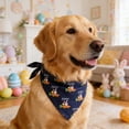 thumbnail image 3 of A Easter Pet Bandana Adjustable Dog Bib Scarf With Rabbit And Egg Print For Small Large Dogs Spring Holiday Party Decoration A, 3 of 7