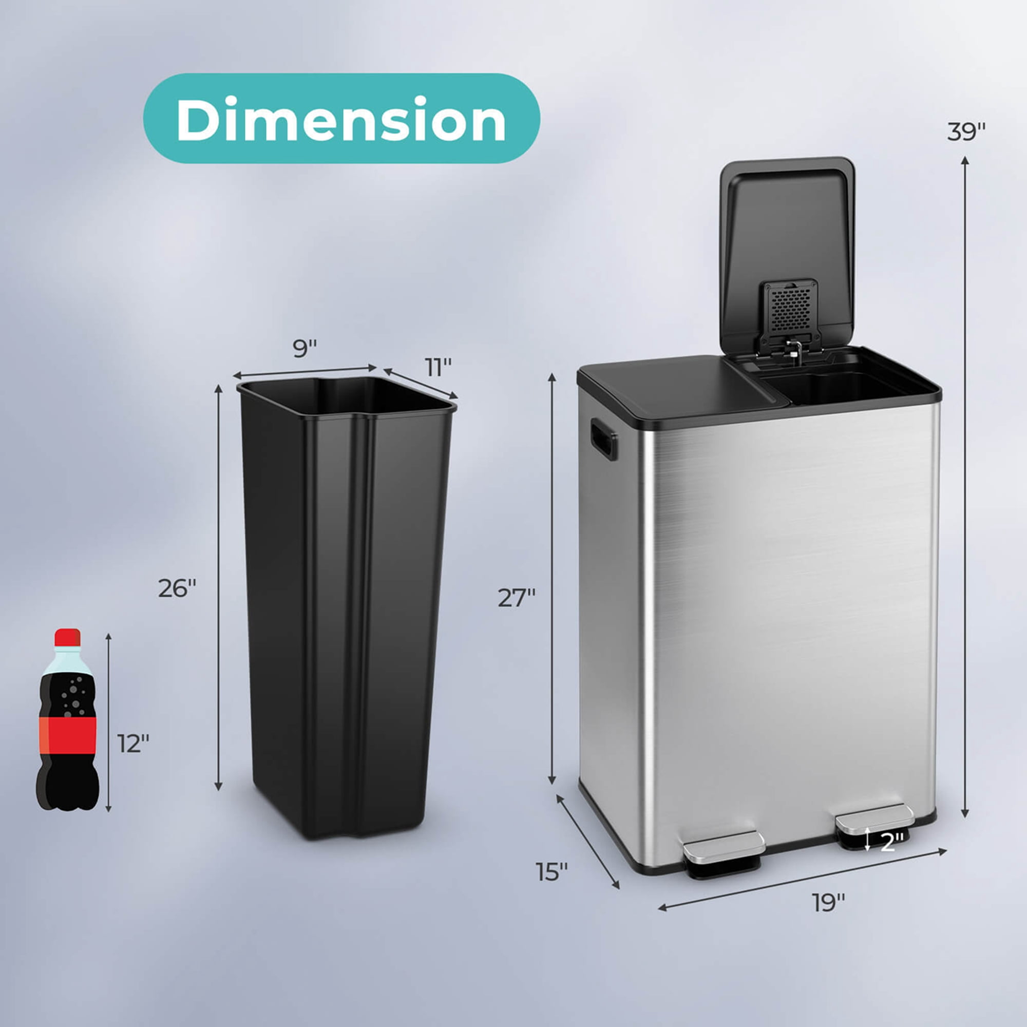 Waste(twice) - Taiki73304760 Wave Duo | 2 x 26 = 52 Gal | Recycle Away