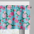 thumbnail image 3 of Ambesonne Vintage Rose Window Valance, Rose Flowers Bouquet, 54" X 18", Aqua Pink, 3 of 5