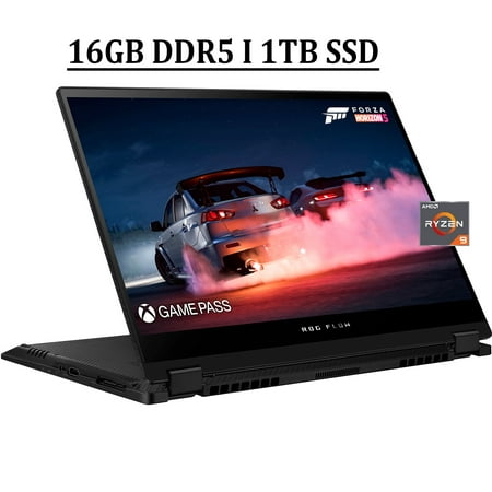 ASUS ROG Flow X13 2-in-1 Gaming Laptop 13.4" WUXGA IPS 120Hz Touchscreen AMD Octa-Core Ryzen 9 6900HS Processor 16GB DDR5 1TB SSD NVIDIA GeForce RTX 3050 Ti 4GB Backlit Dolby Atmos HDMI Win11 Black