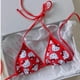 thumbnail image 3 of Sanrio-Conjunto de Bikini de Hello Kitty para playa, traje de baño de 2 piezas con estampado de dibujos animados Y2K, bragas suaves con tiras laterales, Bikini Sexy Kawaii, 3 of 4