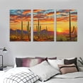 thumbnail image 3 of Shangniulu Canvas Wall Art For Living Room Cactus Plant Landscape Painting Bathroom Wall Decor Ready To Hang Home Decorations Bedroom Kitchen Inspirational Canvas Prints Posters Painting Wall Artwork, 3 of 4
