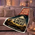thumbnail image 6 of Desert Patrol Alert UFO Poster, Retro Alien Style for Space Lovers, Strange Lights Cactus Scene and Father's Day Gift, Cozy Flannel Blanket for Den and Game Room, Sci Fi Home Decor, 6 of 9