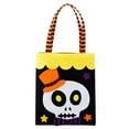 thumbnail image 1 of Emoshayoga Bolsa de Halloween Candy Bolsa de Halloween 9.8in Alta 8.1in Ancha No Tejido 22lb de Carga Bolsa de Fiesta para Decoración Escuela Esqueleto, 1 of 12