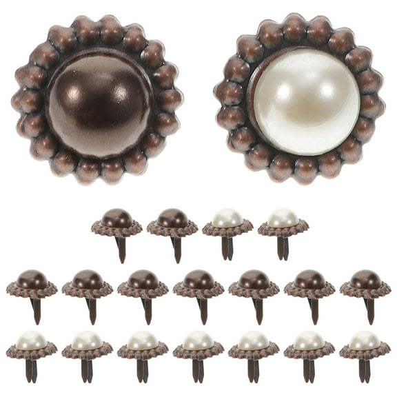 Milisten Retro Style Imitation Brads 20 Pieces Durable and Practical Craft Supplies for Scrapbooking and DIY Projects