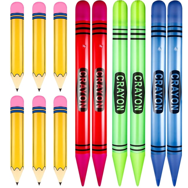 Lápices y crayones inflables Denylo pro Back to School x12