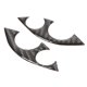 thumbnail image 4 of 2Pcs/Set Car Carbon Fiber Steering Wheel Decoration Cover Trim Sticker Fit for Smart 453 Fortwo 2016, 4 of 5