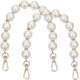 thumbnail image 1 of 2 piezas de 13,6 pulgadas de perla para bolso, asa corta de cuentas, correa de repuesto para bolso, decoración para hacer bolsos, suministros para billeteras de mujer, bolso de mano dorado, 1 of 9