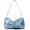 Blue, variant on Chic Bow Tote Bag Satin Drawstring Shoulder Bag Retro Classic Clutch Hobo Handbag for Women