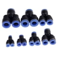 thumbnail image 2 of 5pcs Piezas neumáticas de 3 vías AIR AIRE Conector neumático Y Union Accesorios de juntas rápidas Empuje conectores para tubería de tubo de 4/6/6 / 10 / 12mm, 2 of 7