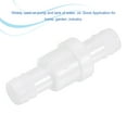thumbnail image 3 of Uxcell 13.3mm Dia. Hose Connector Non Return One Way Check Valves White 4 Pack, 3 of 5