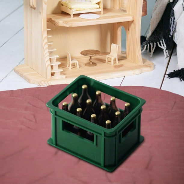 Marco de vino niatura Hugo accesorio de escena decorativa caja de bebida de ce Verde 1:6 1:12