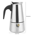 thumbnail image 5 of 200ml Stainless Steel Coffee Pot Mocha Espresso Latte Percolator Stove Coffee Maker Pot Percolator Drink Tool Cafetiere Latte Stovetop, 5 of 5
