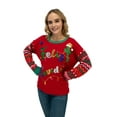 thumbnail image 7 of 33 Degrees Women's Feliz Navidad Sequin Christmas Sweater, Sizes XS-XXL, 7 of 7