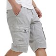 thumbnail image 4 of Men's Workout Cargo Shorts Lightweight Hiking Flat Front Shorts Tactical Work Shorts with Multi Pockets, 4 of 6
